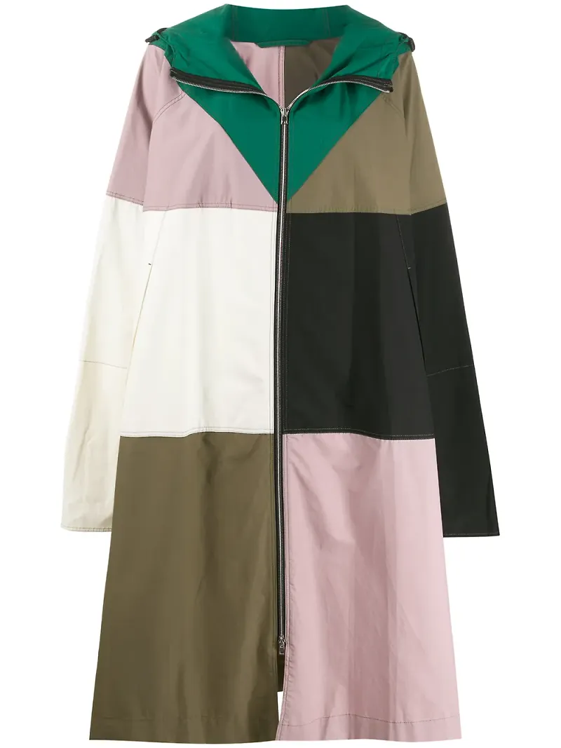colville kappa med lappdesign med huva - Neutral