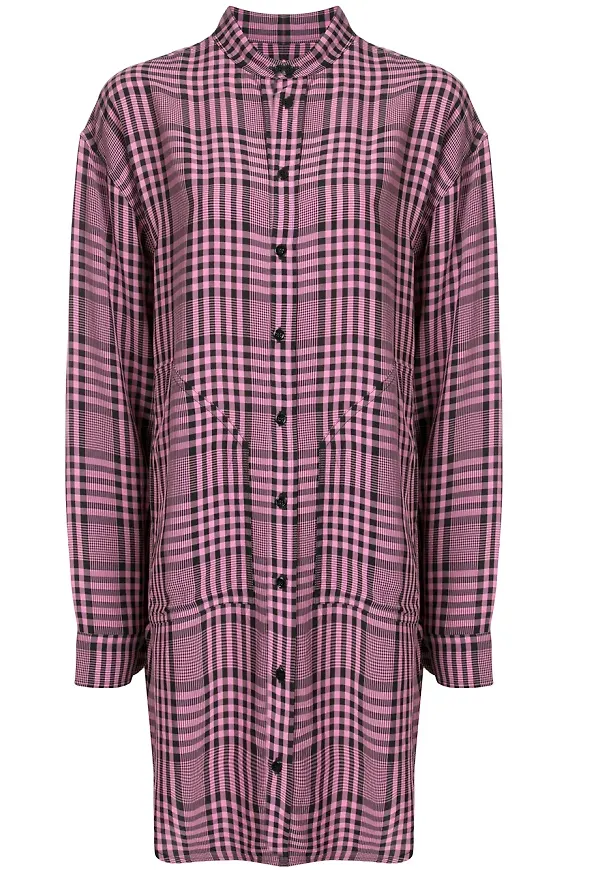 colville rutig asymmetrisk kjol - Rosa