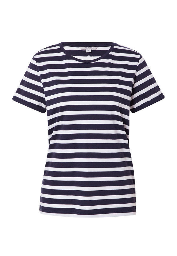 comma casual identity T-shirt marinblå / vit