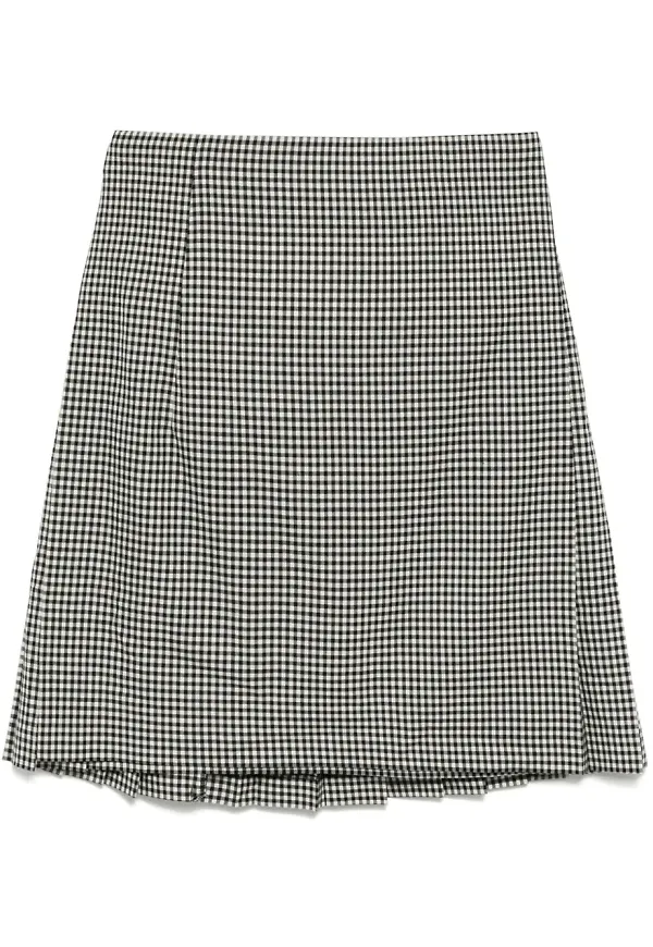 Comme Des Garçons Girl rutig kjol - Svart