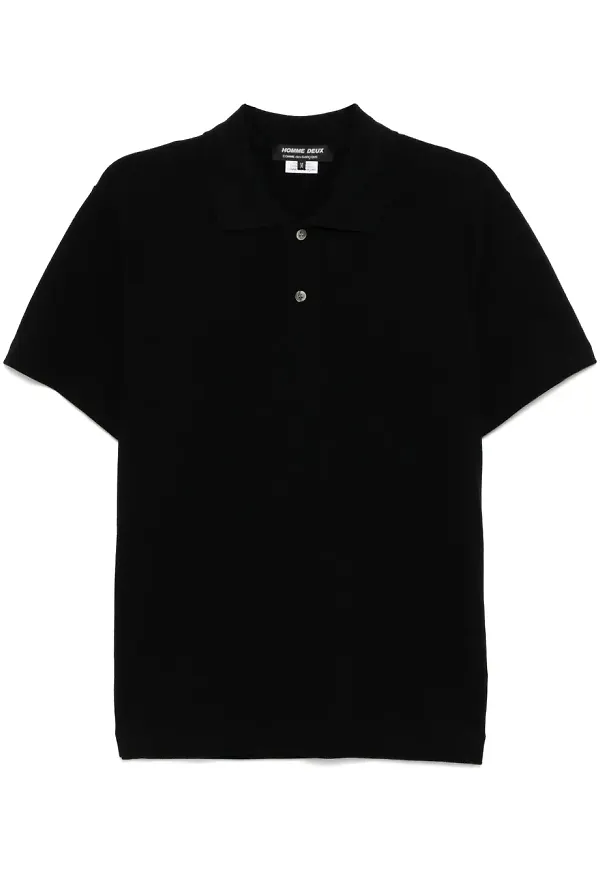 Comme des Garçons Homme Deux pikétröja - Svart