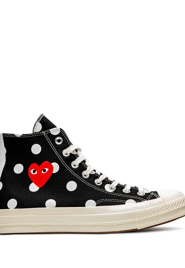 Comme Des Garçons Play x Converse x Comme Des Garcons Chuck 70 höga sneakers - Svart