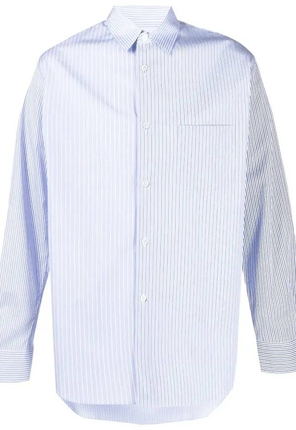 Comme Des Garçons Shirt Forever skjorta med ränder - Blå