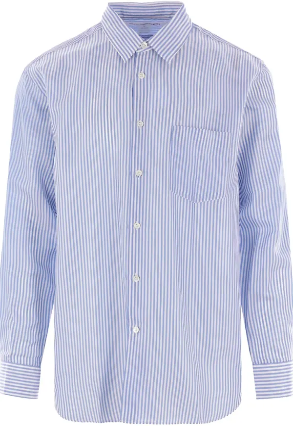 Comme Des Garçons Shirt randig skjorta - Blå