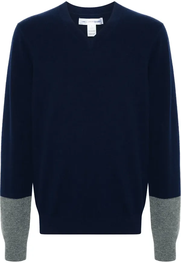 Comme Des Garçons Shirt stickad tröja - Blå