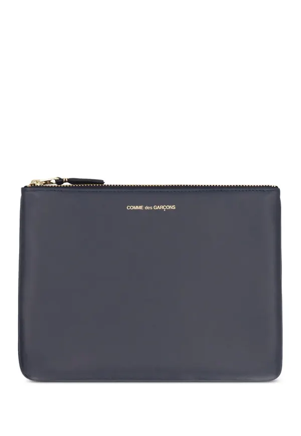 Comme Des Garçons Wallet läderpouch - Blå
