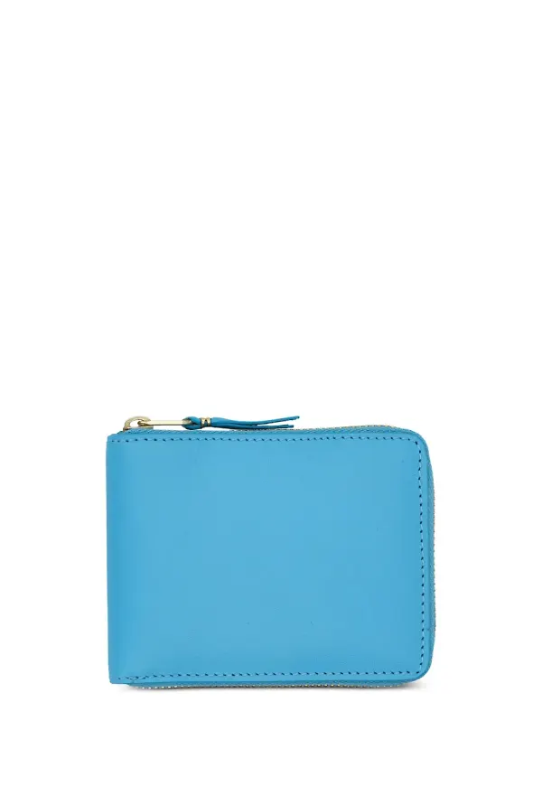 Comme Des Garçons Wallet liten läderplånbok - Blå