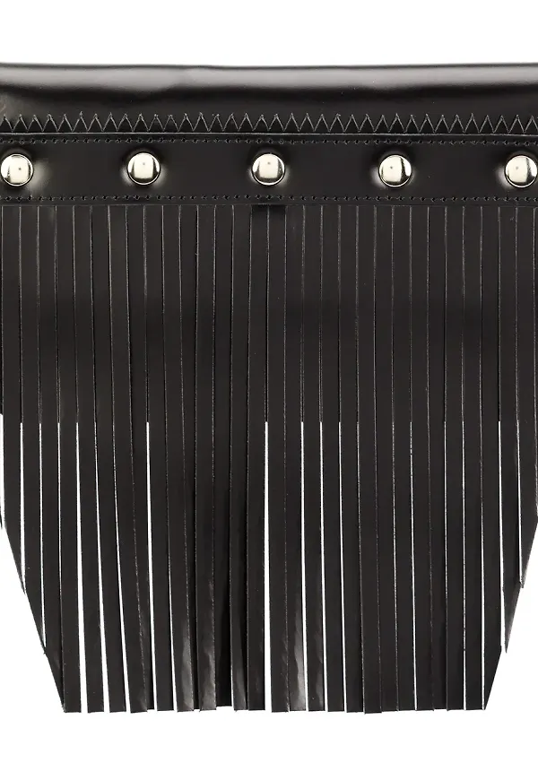 Comme Des Garçons Wallet plånbok med fransar - Svart