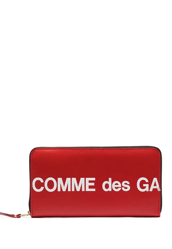 Comme Des Garçons Wallet plånbok med logotypplakett - Röd