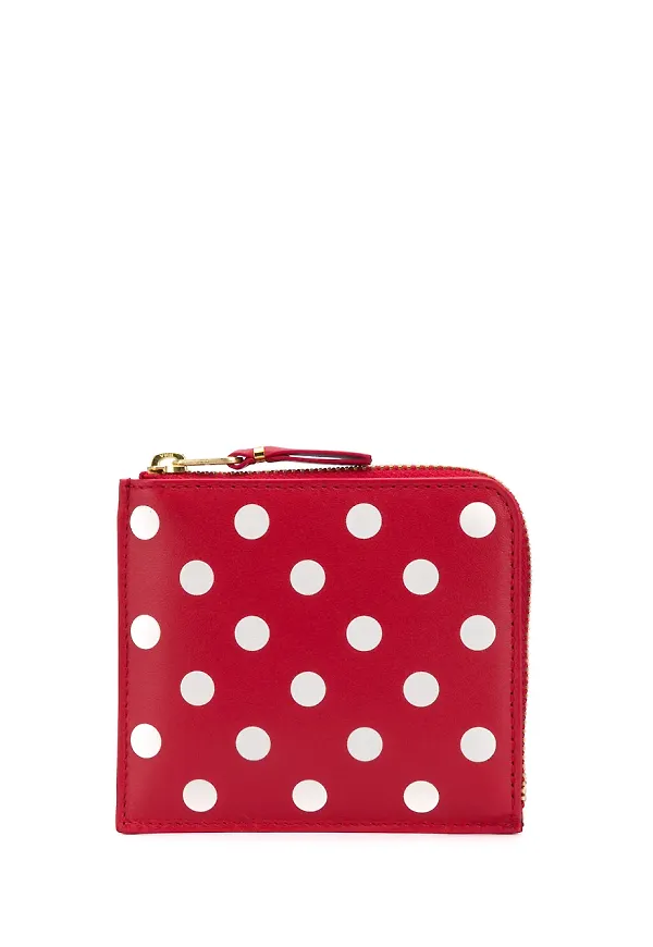 Comme Des Garçons Wallet prickig plånbok - Röd