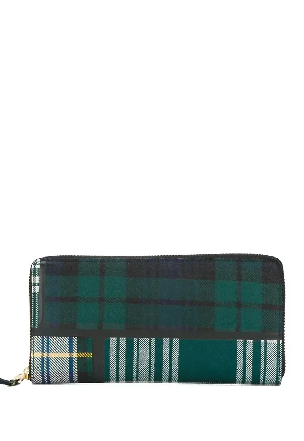 Comme Des Garçons Wallet skotskrutig plånbok - Grön