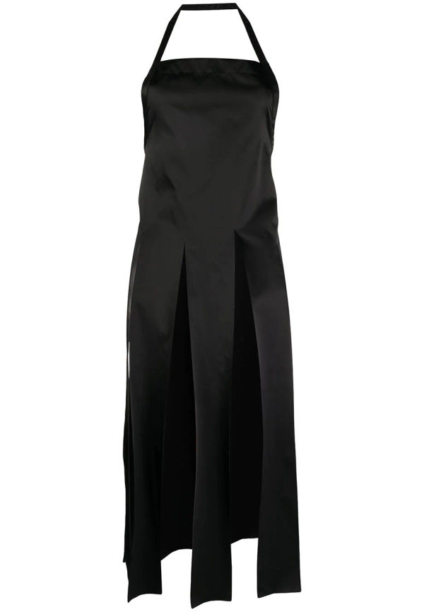 Comme Des Garçons Comme Des Garçons förklädestopp med halterneck och fransar - Svart