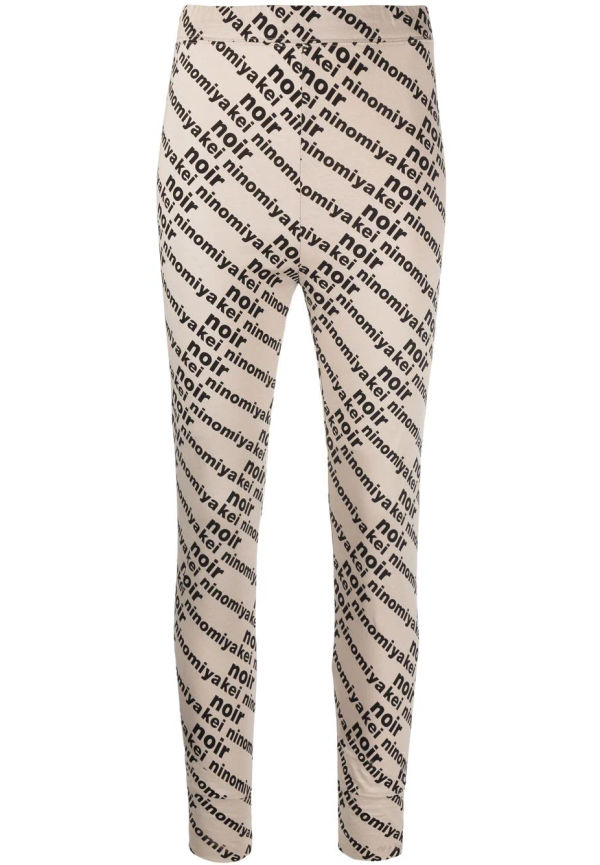 Comme Des Garçons Noir Kei Ninomiya leggings med hög midja - Neutral