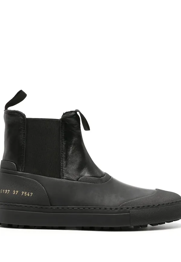 Common Projects Chelsea-boots i läder - Svart