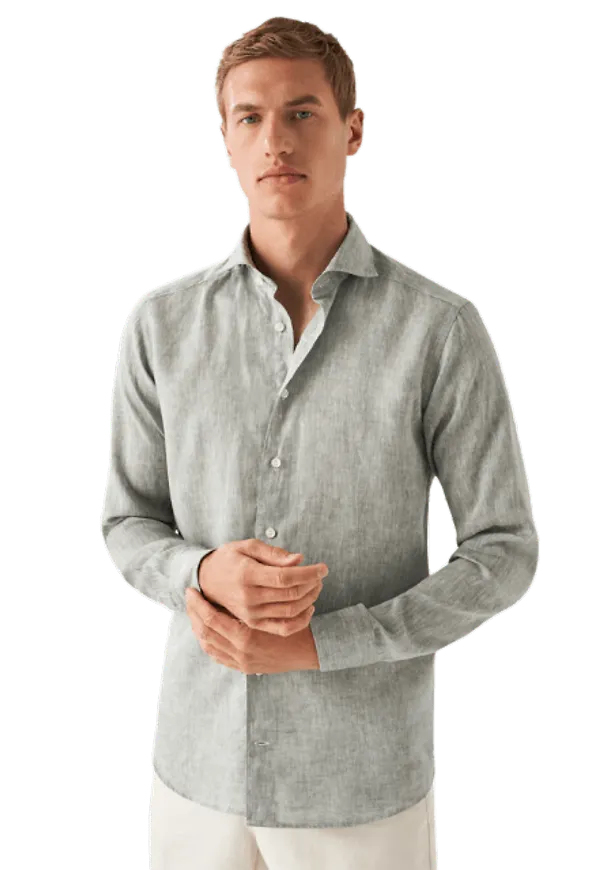 Contemporary Fit Linneskjorta