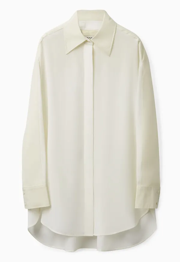 CONTRAST SILK PANEL SHIRT