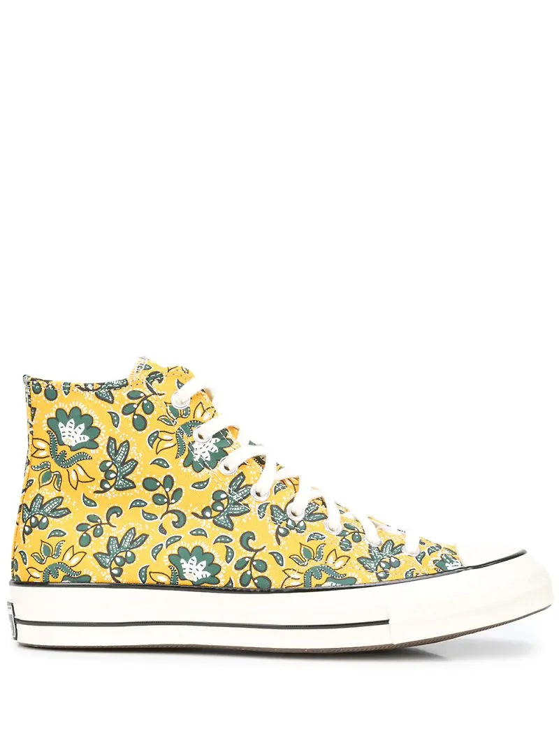 Converse blommiga sneakers - Gul