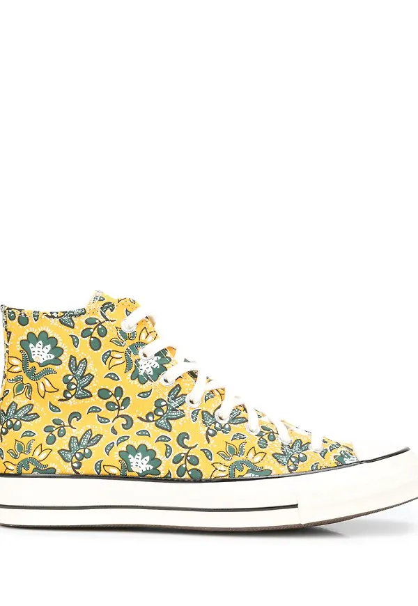 Converse blommiga sneakers - Gul