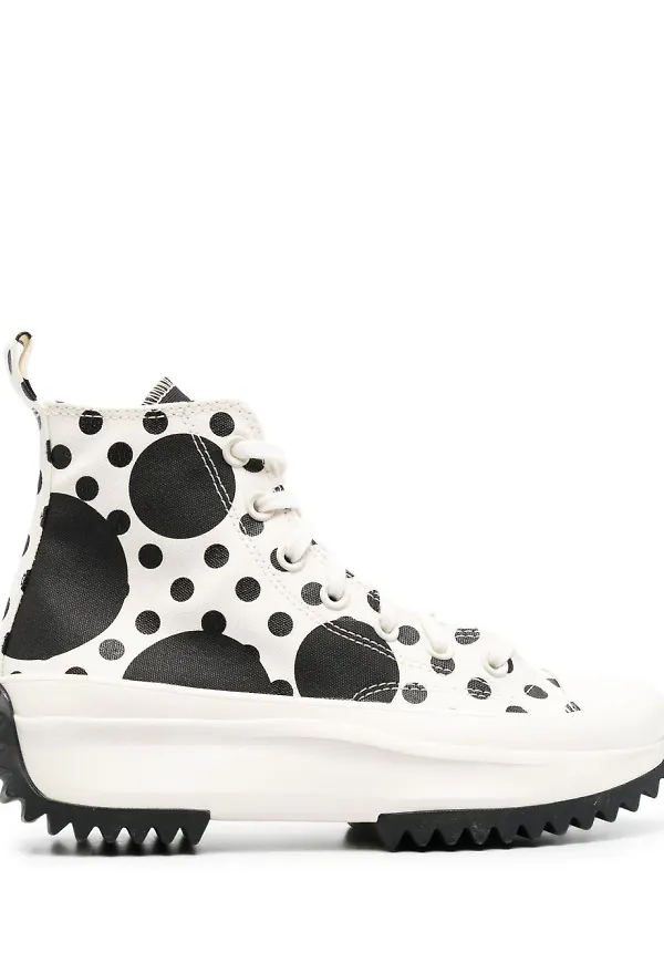 Converse Run Star Hike platåsneakers - Vit