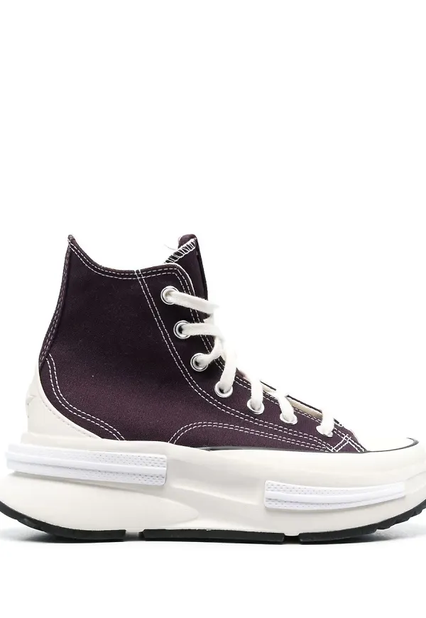 Converse Run Star höga platåsneakers - Lila