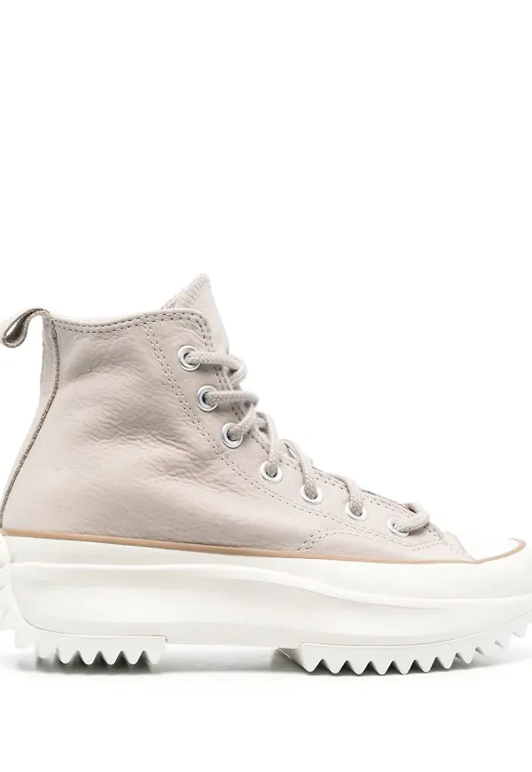 Converse Run Star höga platåsneakers - Neutral