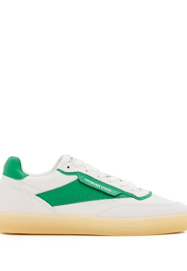 Copenhagen låga lädersneakers - Vit