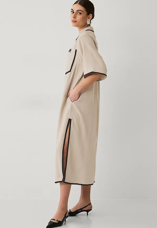 Copenhagen Muse - Skjortklänning cmsi-shirtdress - Beige