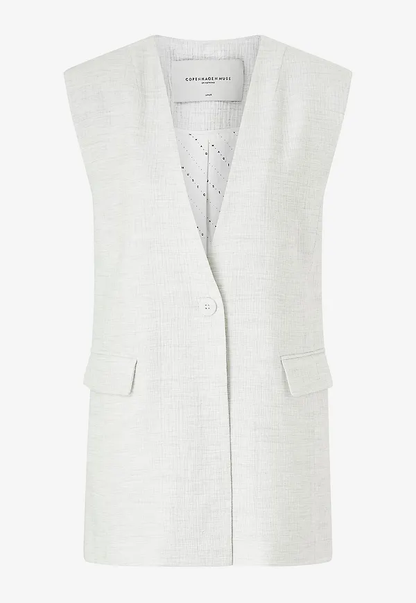 Copenhagen Muse - Väst cmBrie-Waistcoat - Vit