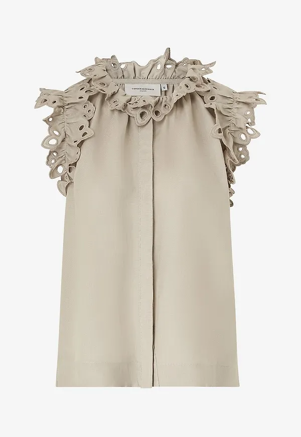 Copenhagen Muse - Blus cmNatuli-Shirt - Beige