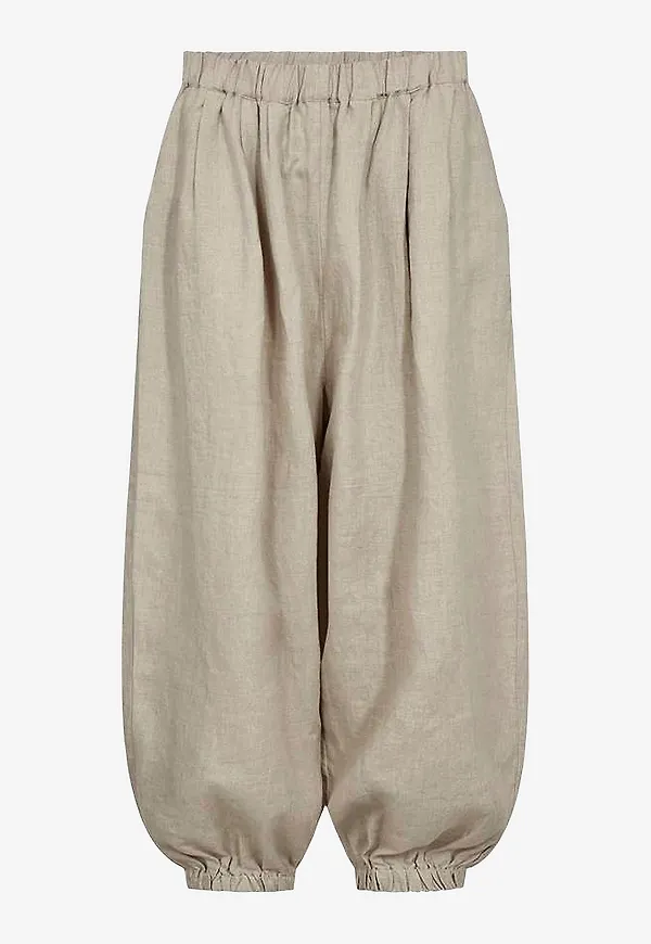 Copenhagen Muse - Linnebyxor cmNatuli-pants - Beige