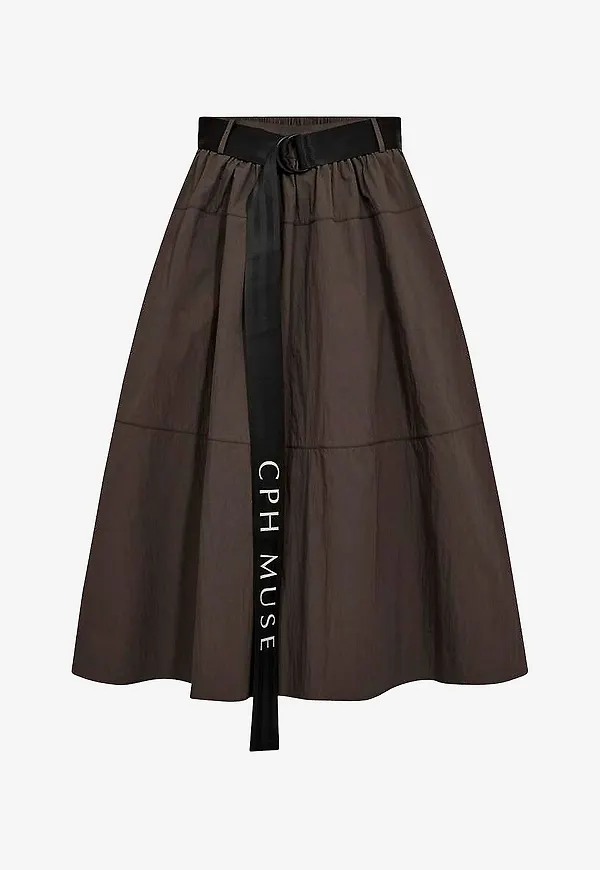 Copenhagen Muse - Midikjol Cmkendy-skirt - Brun