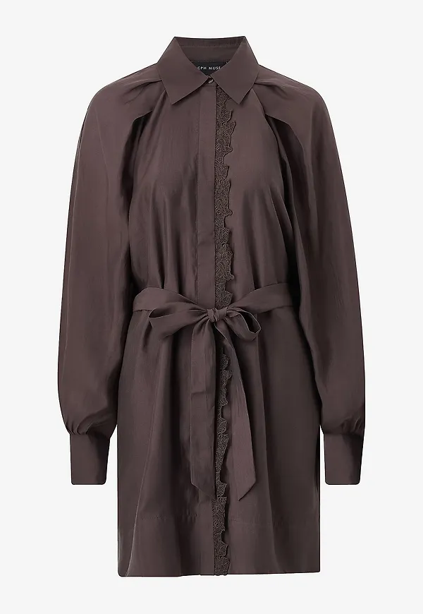 Copenhagen Muse - Omlottklänning Cmmolly-Dress - Brun