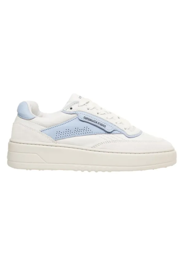 Copenhagen Shoes, Skor, Dam, 36 EU, Läder, Vita Sneakers med Unik Toppsöm