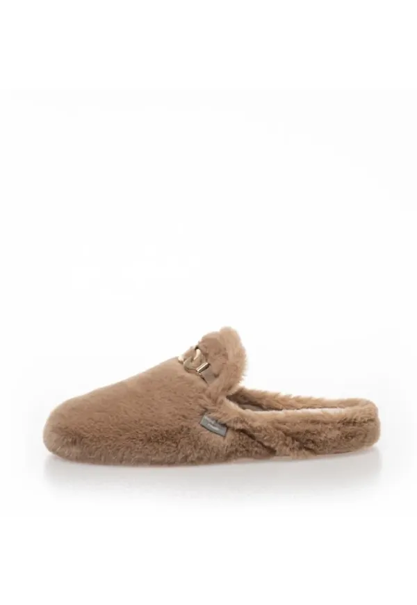 Copenhagen Shoes, Skor, Dam, 41 EU, Mjuka Tofflor med Gulddetalj