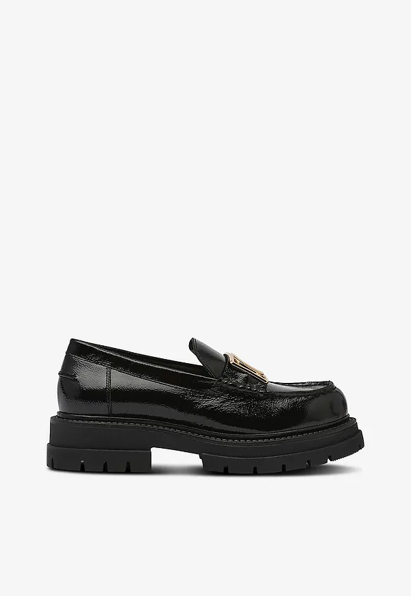 Copenhagen Shoes - Loafers Iconic Walk Patent - Svart