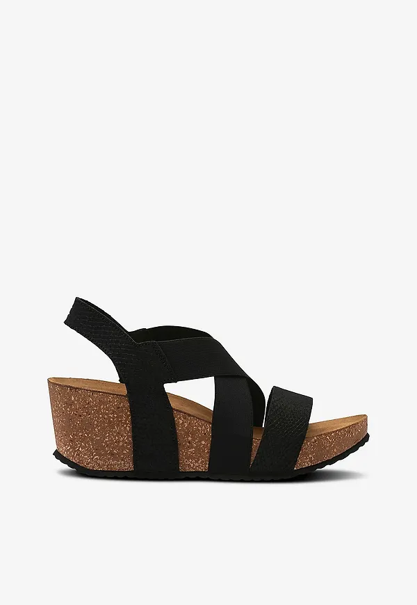 Copenhagen Shoes - Sandaletter Stacia 24 Snake - Svart