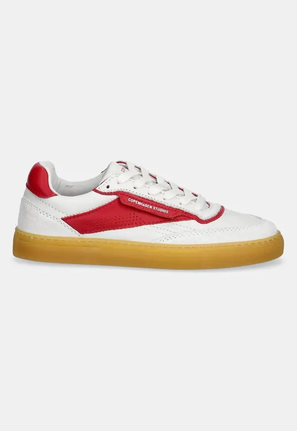 Copenhagen sneakers med läderpanel - Vit