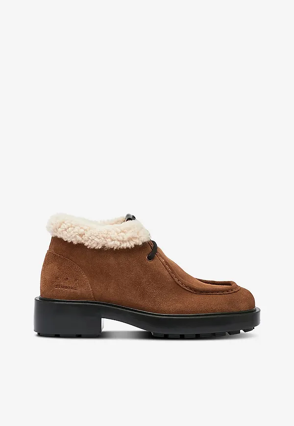Copenhagen Studios - Boots Cph447 Suede Teddy - Brun