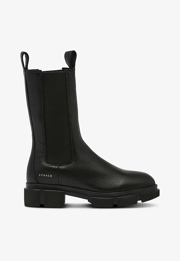 Copenhagen Studios - Chelseaboots Cph500 Vitello - Svart