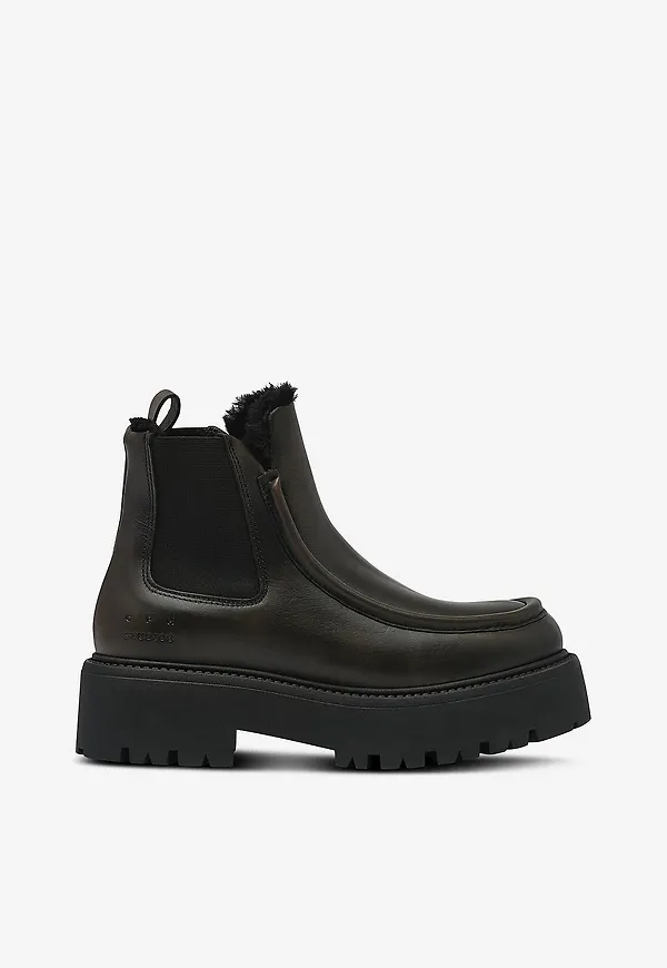 Copenhagen Studios - Chelseaboots Cph725 Vintage Leather Teddy - Svart