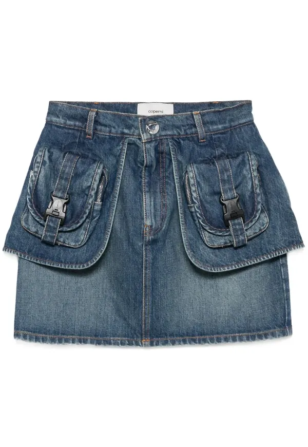 Coperni jeansskjorta med ficka - Blå