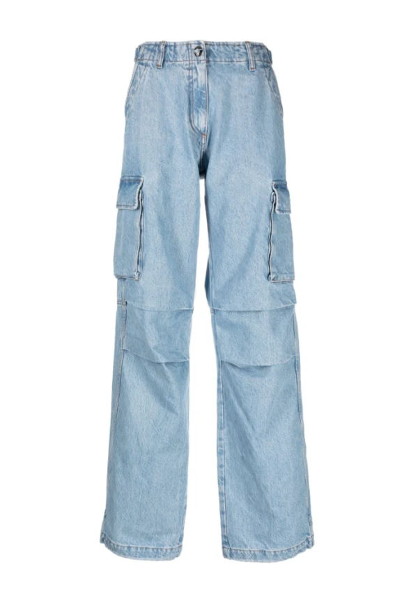 Coperni Straight Trousers Blå, Dam