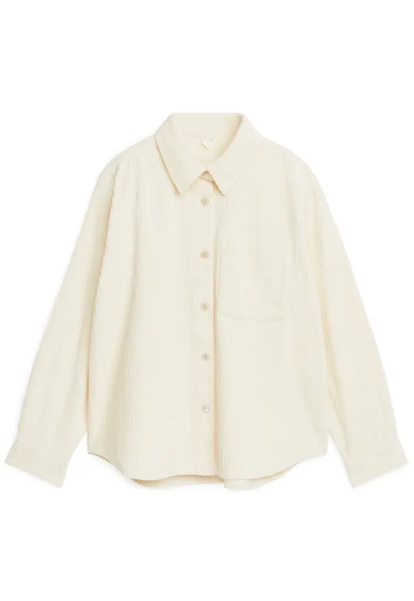 Corduroy Overshirt - Beige