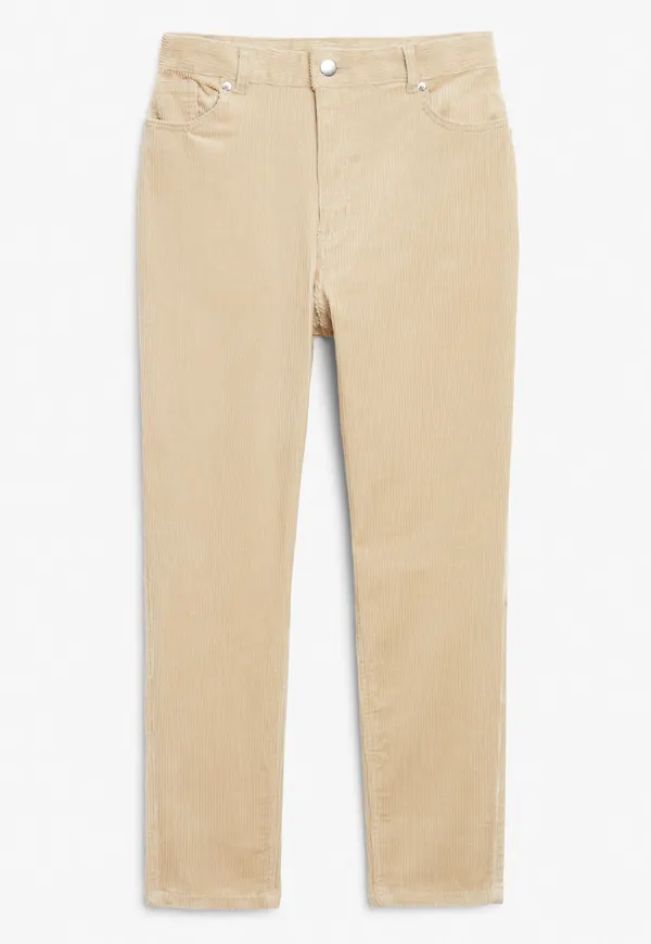 Corduroy trousers - Beige