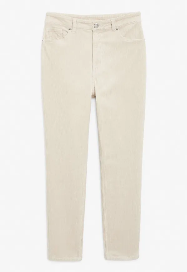 Corduroy trousers - Beige