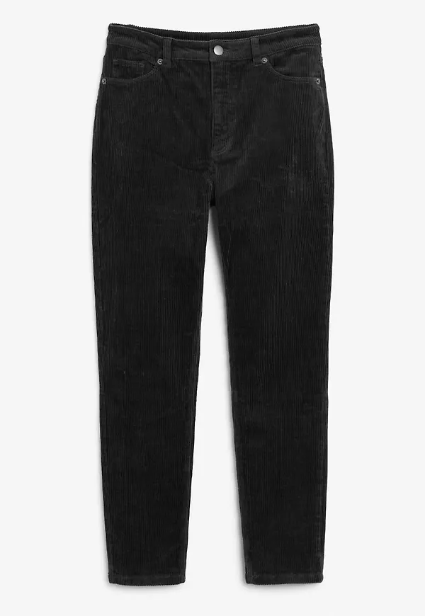 Corduroy trousers - Black