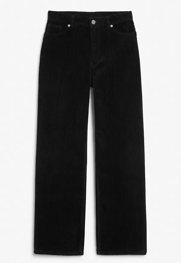 Corduroy trousers - Black