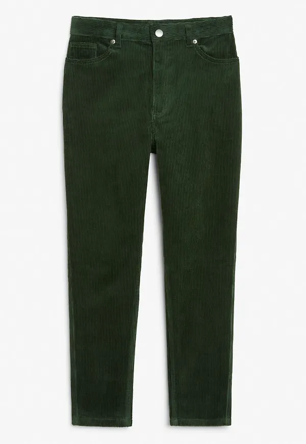 Corduroy trousers - Green