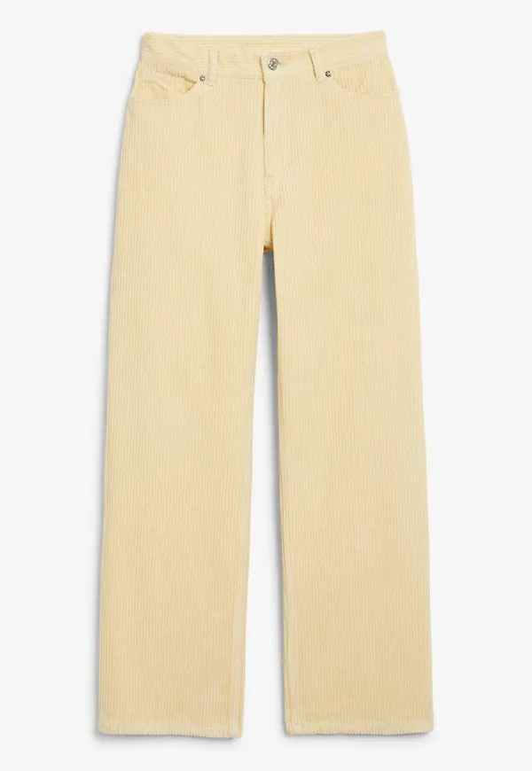 Corduroy trousers - Yellow