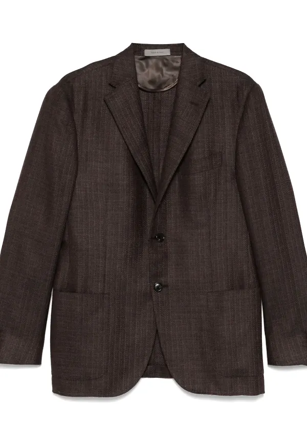 Corneliani enkelknäppt blazer - Brun